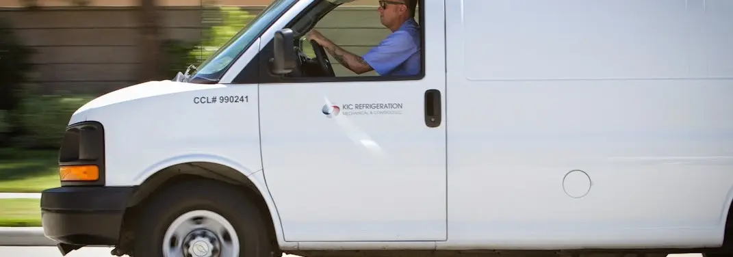 KIC Refrigeration service vehicle serving Fillmore area
