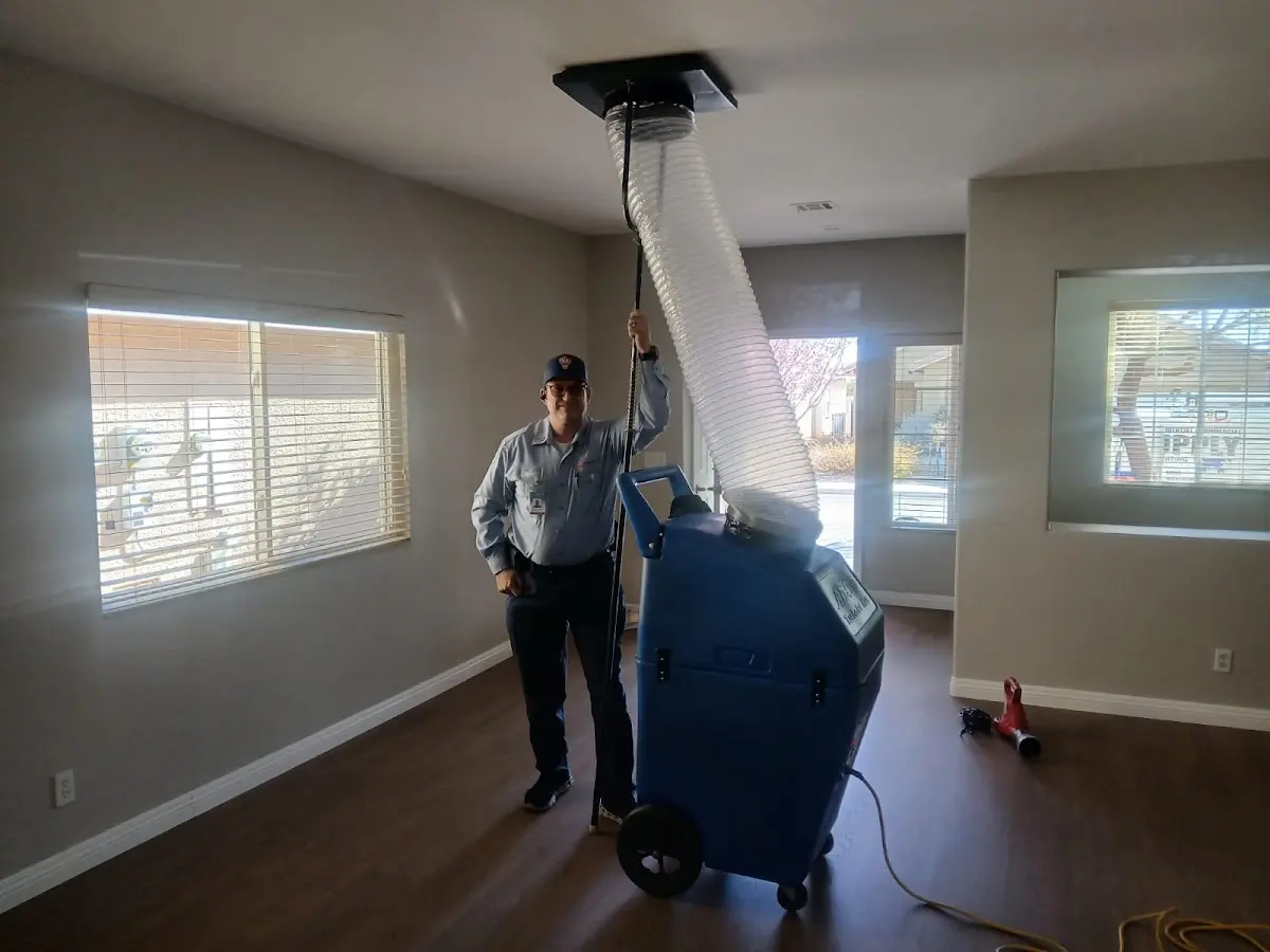 Professional Dryer Vent Cleaning work inside a Fillmore home